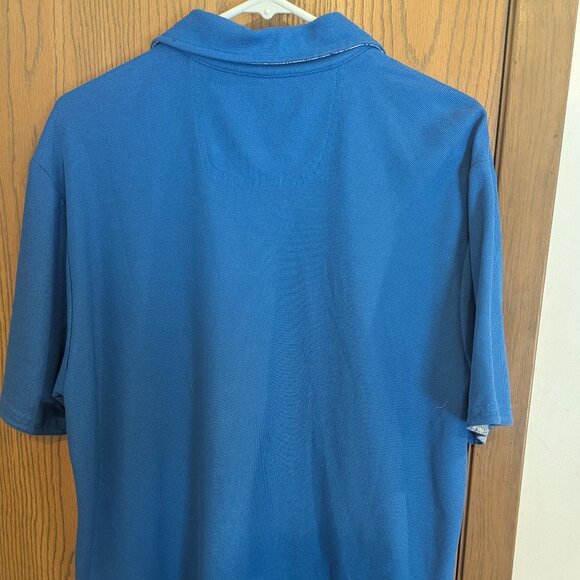 Tommy Bahama Polo Short Sleeve Shirt Blue-"Hard to Find Pattern"-Men's Size Lg - Picture 6 of 6